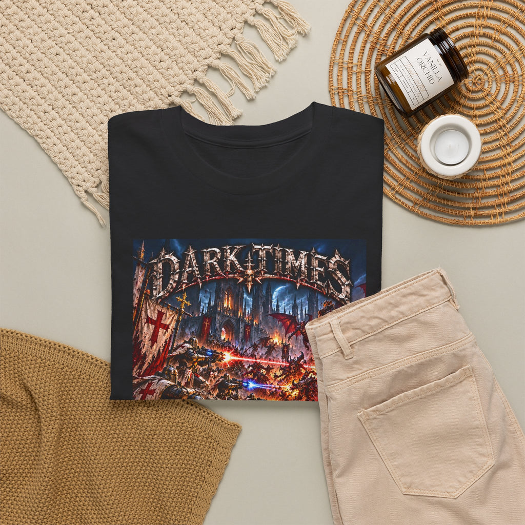 Dark Times Apparel Metal Band T-Shirt — Gothic Battle Artwork Tee