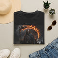 Grim Reaper Flame Scythe T-Shirt — Dark Gothic Horror Tee