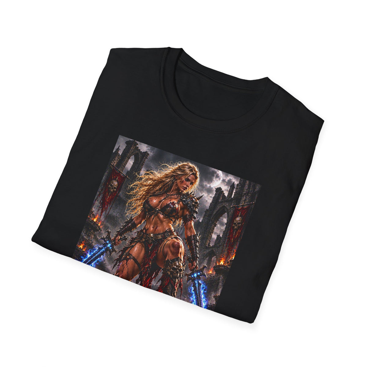 Dark Times Apparel Fantasy Warrior Graphic T-Shirt