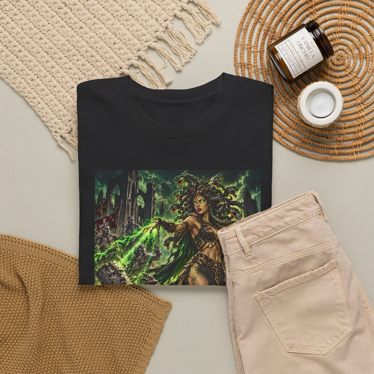 Dark Forest Sorceress Graphic Tee - Fantasy Witch Shirt by Dark Times Apparel