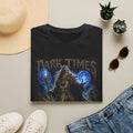 Dark Times Mage T-Shirt — Mystic Wizard Lightning Graphic Tee