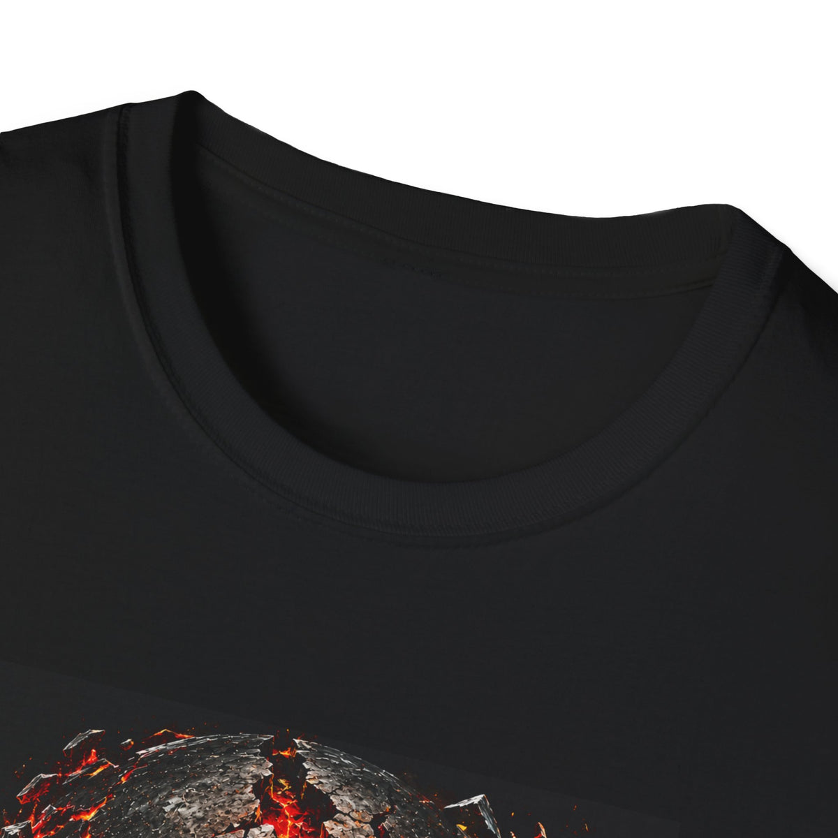 Flaming Skull Graphic T-Shirt — Dark Times Apparel Band Tee