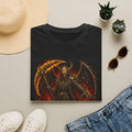 Dark Times Demon Scythe T-Shirt — Gothic Flames Graphic Tee