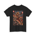 Metal Warrior T-Shirt — Fiery Battle Graphic Tee (Dark Times Apparel)