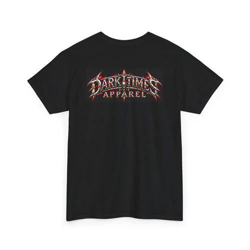 Dark Fantasy Demon Battle T-Shirt — 'Dark Times Apparel' Graphic Tee