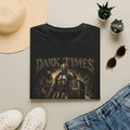 Dark Times Knight T-Shirt — Gothic Medieval Armor Graphic Tee