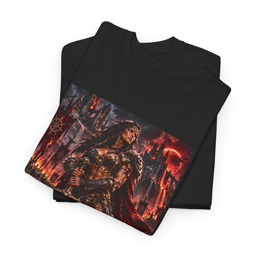Warrior Goddess Graphic Tee — Dark Times Apparel Metal Fantasy T-Shirt