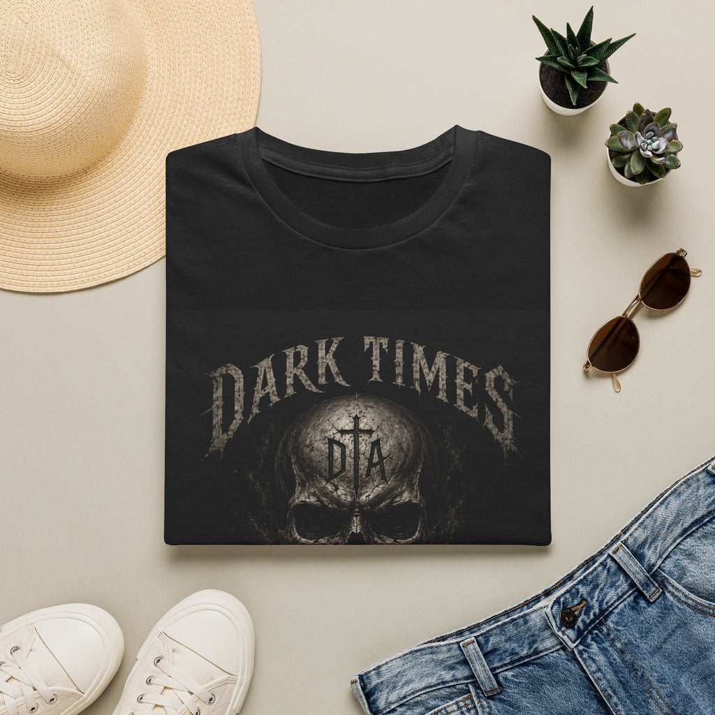 Dark Times Skull T-Shirt — Gothic Rock Graphic Tee