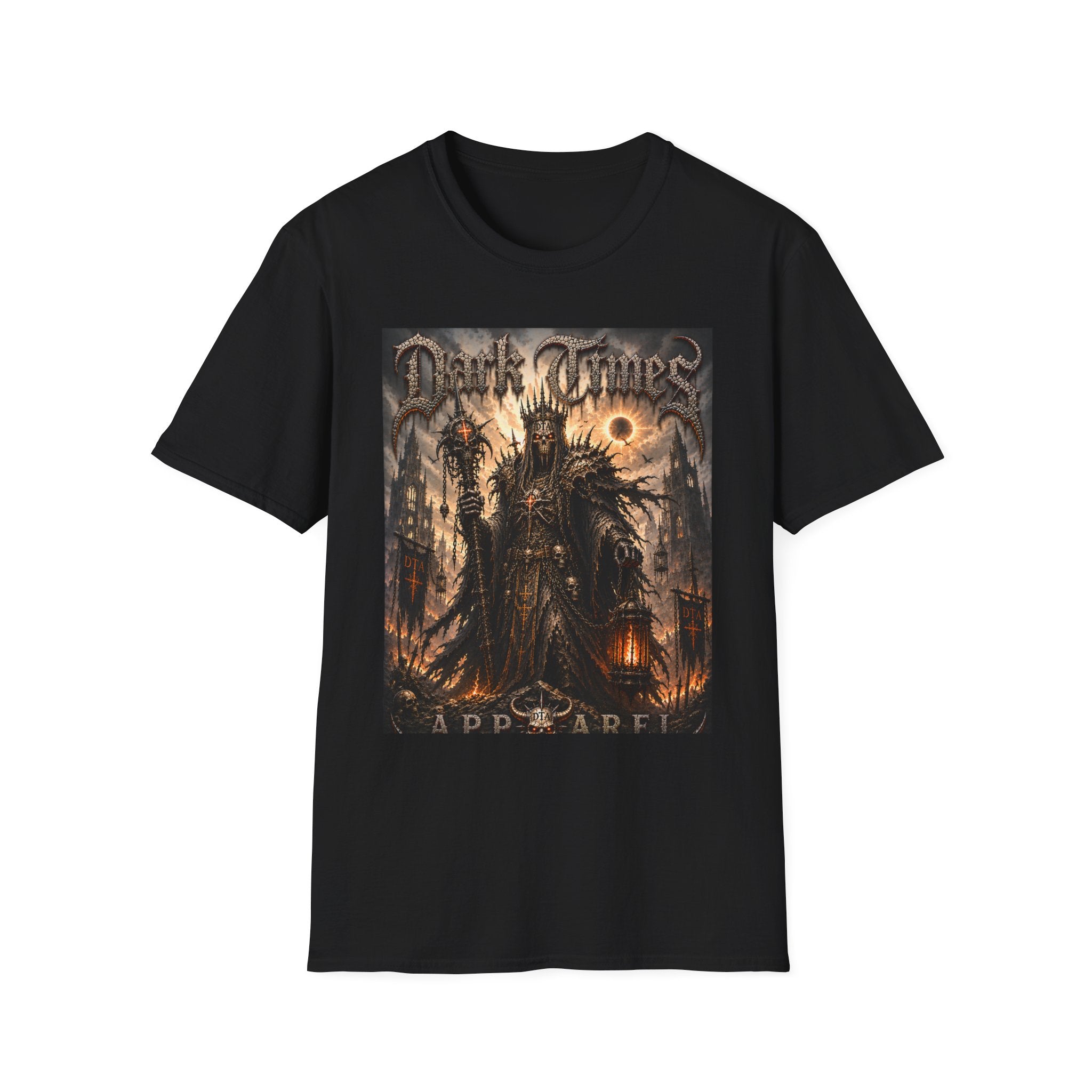 Dark Times Graphic T-Shirt — Gothic Apocalyptic Band Art Tee