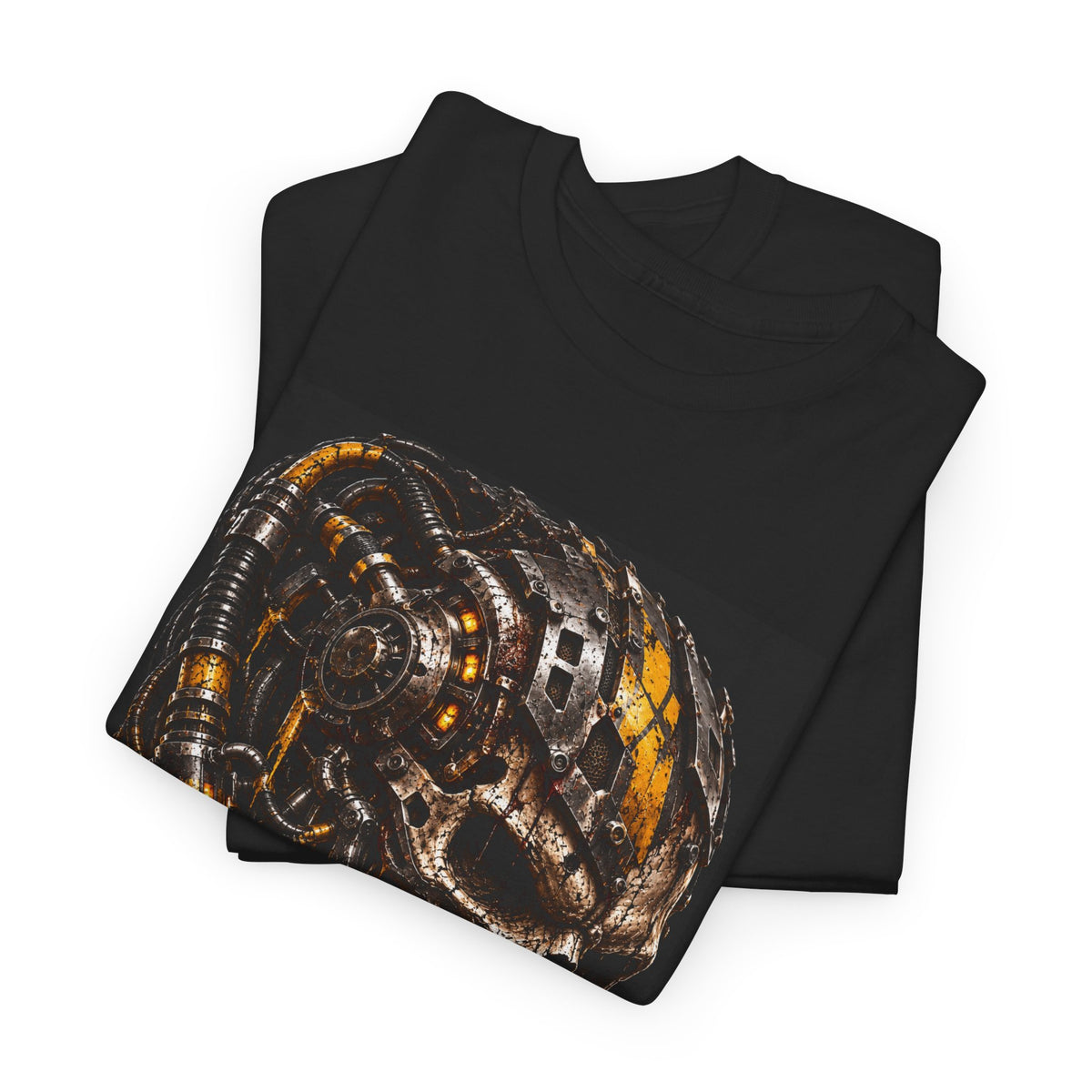 chrome and gold skull