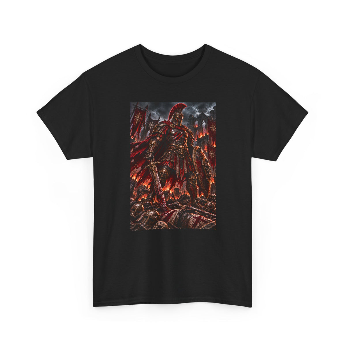 Spartan Warrior Graphic T‑Shirt
