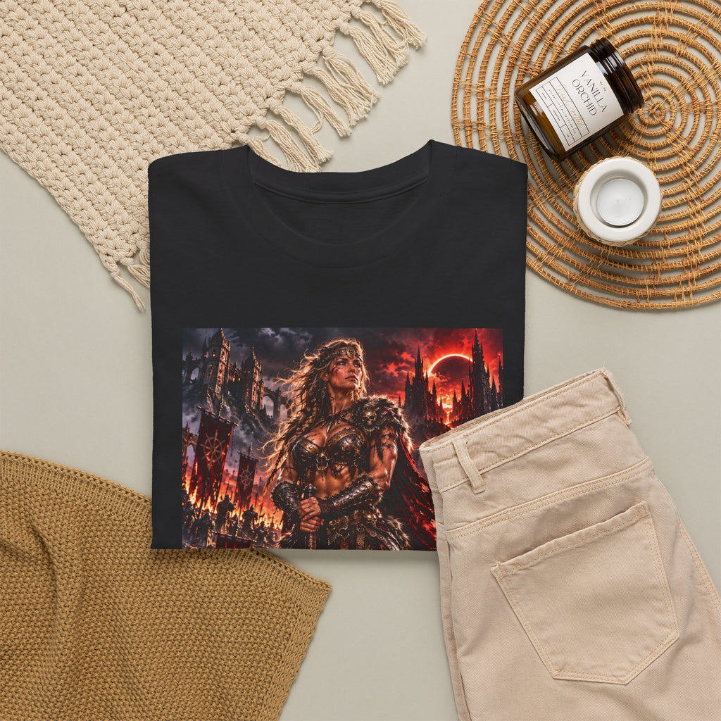 Warrior Goddess Graphic Tee — Dark Times Apparel Metal Fantasy T‑Shirt