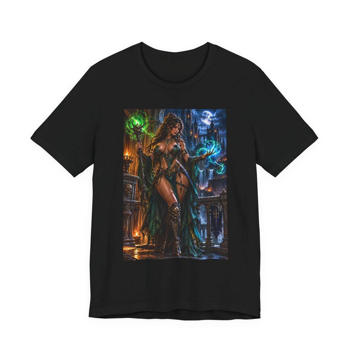 Dark Fantasy Warrior Graphic T-Shirt