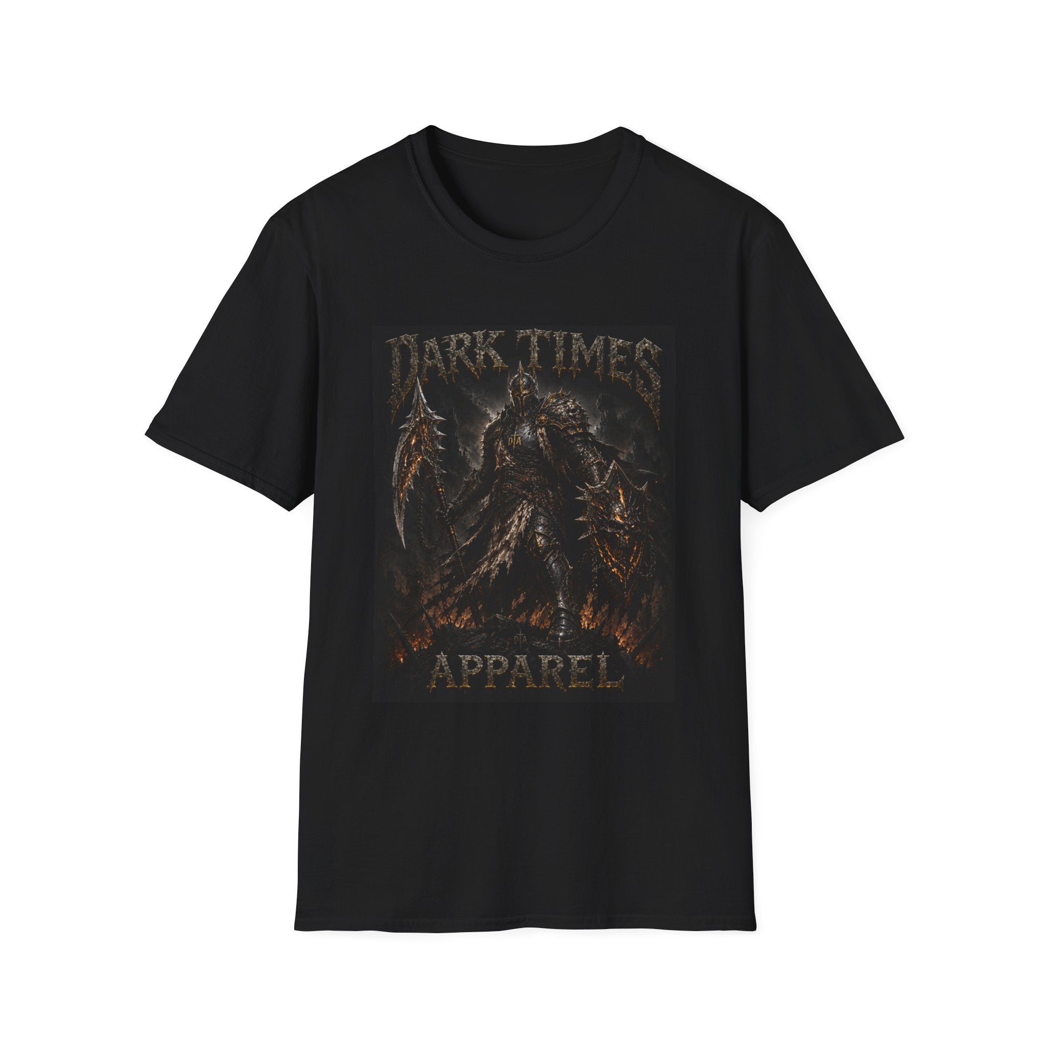 Dark Times Graphic T-Shirt — Gothic Demon Artwork