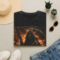 Grim Reaper Flames T-Shirt — Dark Gothic Scythe Graphic Tee